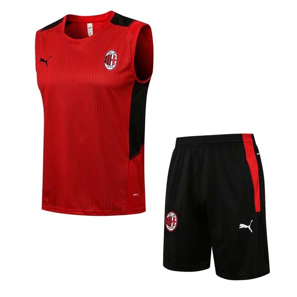 Trikot AC Milan Ärmellos 2022 Rote Schwarz